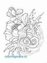 Tattoo Pages Coloring Coloring4free Skull Color Printable Getcolorings Rose Flower Colori Getdrawings sketch template