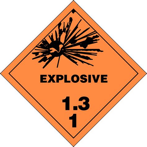 class  explosives placards  labels   cfr  hazmat tool
