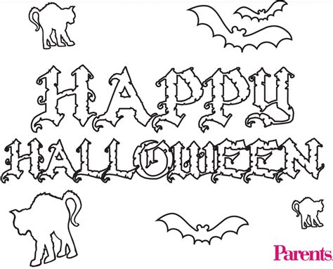 halloween letters coloring pages