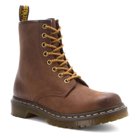 dr martens leather    eye boot  brown lyst