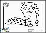 Coloring Pages Perry Ferb Platypus Phineas Printable Related sketch template