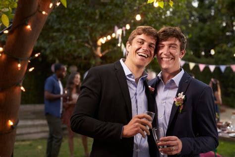 Same Sex Wedding Style Coordinating Two Grooms