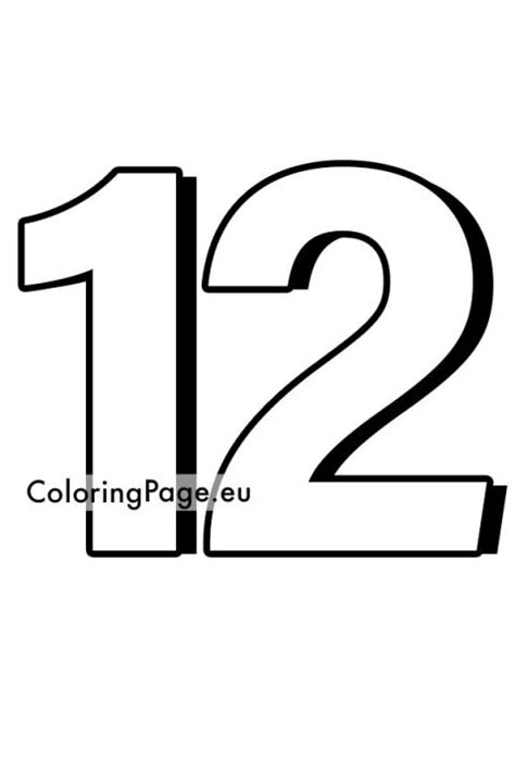 number  page coloring pages
