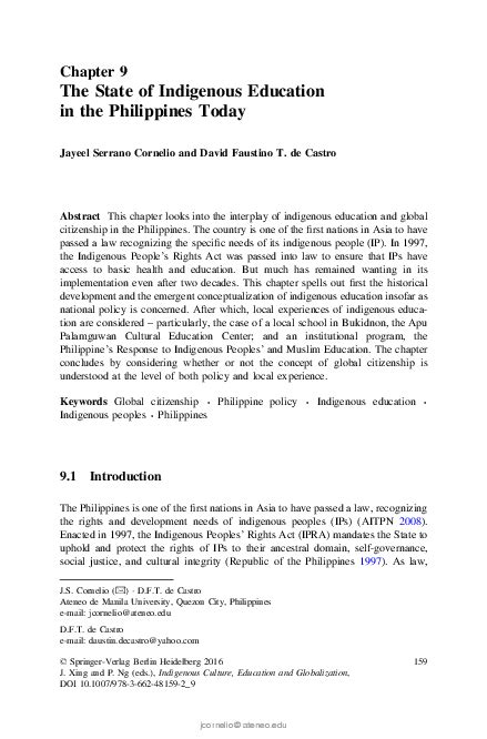 position paper  education   philippines assessment