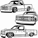 Chevy Drawing Truck Dodge Lifted Trucks Pickup Silverado Lowered Ram C10 Chevrolet Custom Drawings Silhouette Outline Clipart Etsy Body Getdrawings sketch template