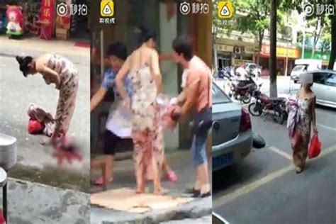 memilukan wanita china melahirkan di pinggir jalan