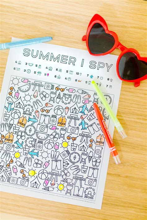 printable  spy summer activity paper trail design  summer