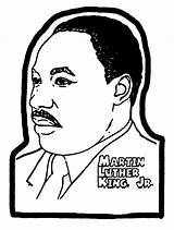 Martin Luther King Coloring Jr Mlk Pages Drawing Silhouette Easy Clipart Getcolorings Color Printable Print Getdrawings sketch template