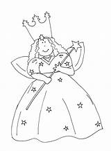 Witch Good Wizard Oz Pages Glenda Coloring Template sketch template