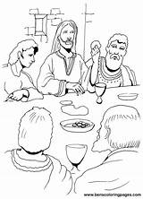 Coloring Supper Last Pages Bible Handout Below Please Print Click Popular sketch template