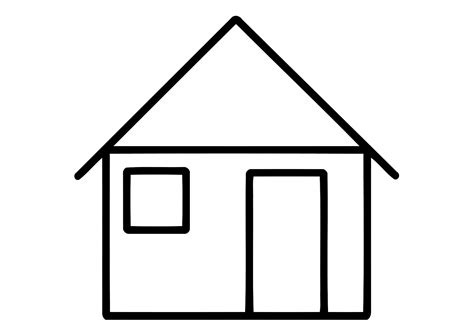 house coloring pages    print