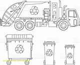 Recycling Trucks sketch template