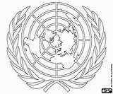Onu Naciones Unidas Banderas Bandera Unicef Logotipo Nations Niños Stampare Colorearjunior Bandiere Paz sketch template