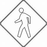 Pedestrian Coloring Clipart Outline Person Template Clip Pages Crossing Cliparts Sign Kids Passage Etc Child Don Library Use Imagixs Gif sketch template