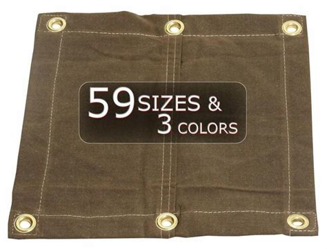 oz heavy duty canvas tarp  grommets od green water mold  mil  sale