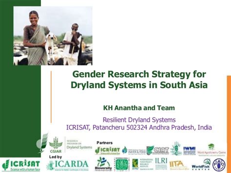 Gender Research Strategy For Dryland Systems In South Asia
