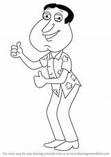 Guy Family Quagmire Draw Glenn Drawing Step Characters Griffin Peter Cartoon Drawings Cartoons Lessons Drawingtutorials101 Neighbor Belongs Navy Tutorials Getdrawings sketch template