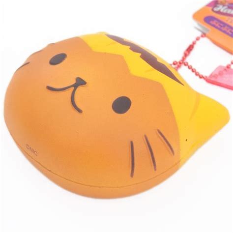 cafe sakura pumpkin cat face halloween bread bun squishy modesu