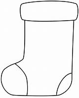 Christmas Pages Stocking Coloring Kids Craft Crafts Template Pattern sketch template