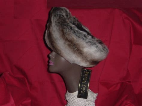 donna vinci couture woman s fur hat church dress ladies
