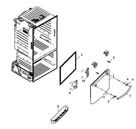 samsung rftedbsraa  auger motor assembly genuine oem