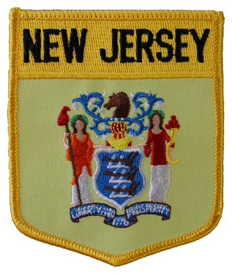 Buy New Jersey Shield Patch Flagline