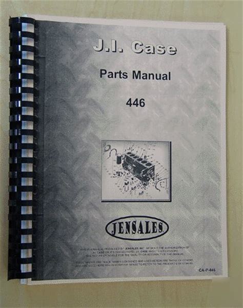 case  parts manual ca p