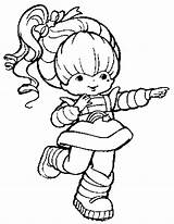 Rainbow Brite Coloring Pages Bright Color Print Sheets Cartoon sketch template