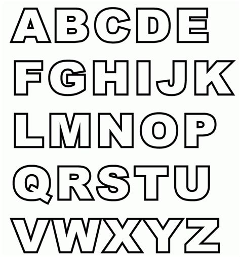Capital Letters Alphabet