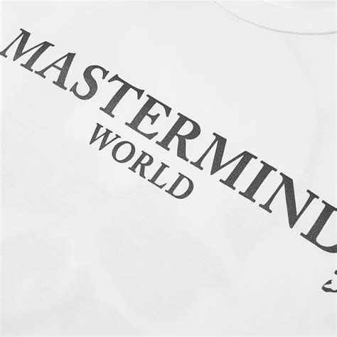 mastermind world logo tee white