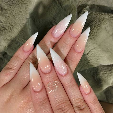 cat nails stilletto nails faded nails pointy nails