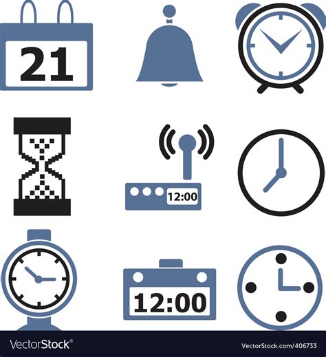 time signs royalty  vector image vectorstock