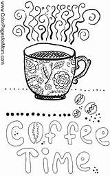 Coffee Coloring Pages Printable Shop Color Adult Colouring Sheets Cup Place Kids Cute Getcolorings Theme Adults Books Mandala Themed Doodle sketch template