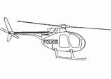 Helicopter Polizei sketch template