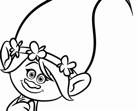 marvelous image  poppy troll coloring page entitlementtrapcom