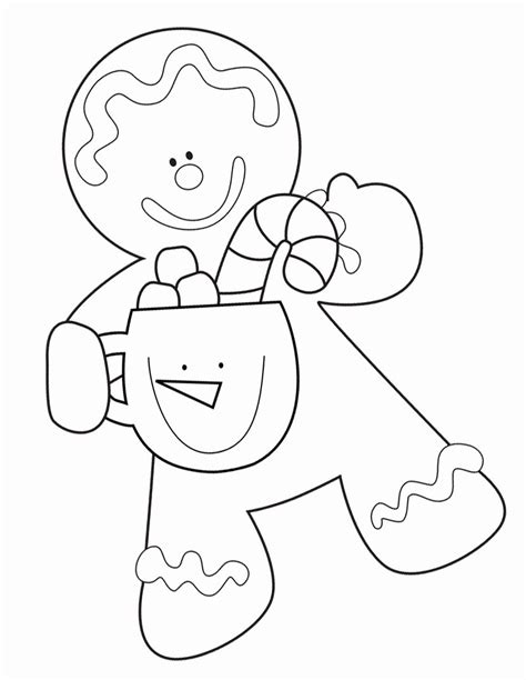 coloring page  gingerbread girl  boy subeloa