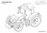 Fendt Malvorlage Traktor Traktoren Landwirtschaft sketch template