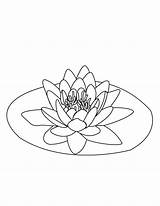 Lily Pad Coloring Drawing Flower Pond Water Pages Middle Kids Drawings Lilies Color Printable Monet Tattoo Getdrawings Print Tattoos Line sketch template