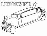 Limousine Coloring Pages Limo sketch template