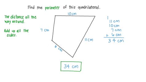 question video finding  perimeter   quadrilateral