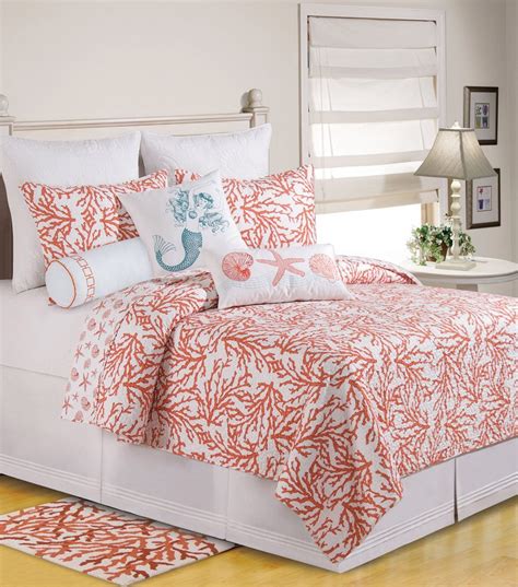 Coral Colored Comforter And Bedding Sets