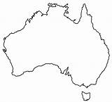 Australia Coloring Country Drawings Asia sketch template