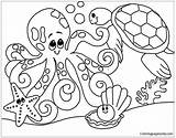 Ocean Pages Animal Coloring Kids Color Online Coloringpagesonly Adults sketch template