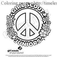 brownie girl scout coloring pages photo  timeless miraclecom