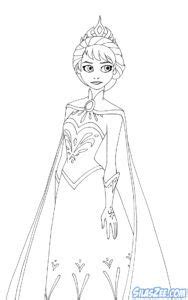 elsa dress coloring page princess coloring pages elsa coloring pages