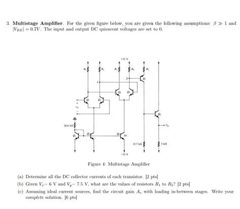 solved  multistage amplifier    figure  cheggcom