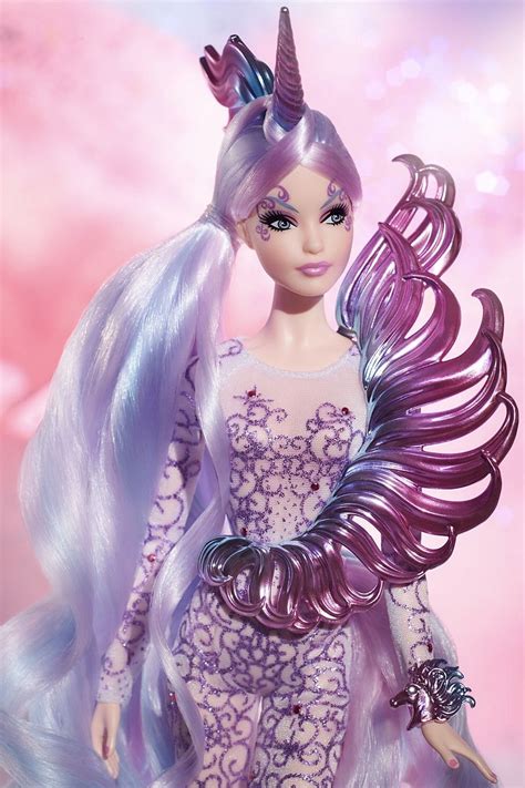 unicorn goddess barbie doll poupees barbie collector poupee de