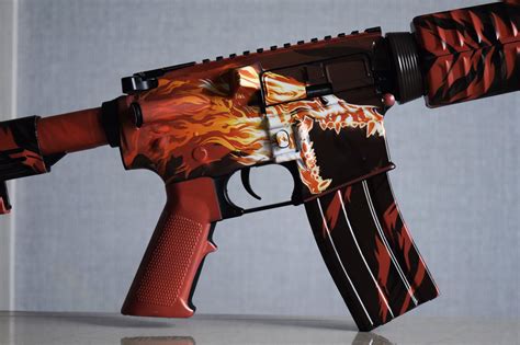 ar  howl vinyl skin wrap gun rifle skin tactical etsy