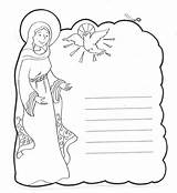 Mary Coloring Pages Virgin Mother Hail Letter Catholic Kids Virgen Maria Marie Rosary Blessed Religion Sheets Activities Writing Paper Teaching sketch template