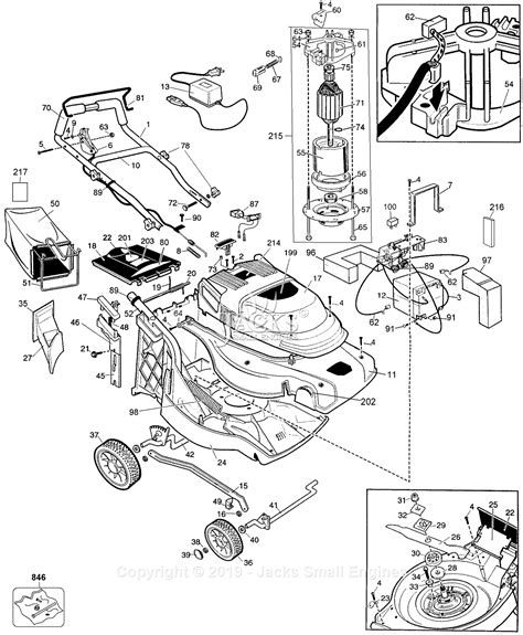 black decker cmm type  parts diagram  mower
